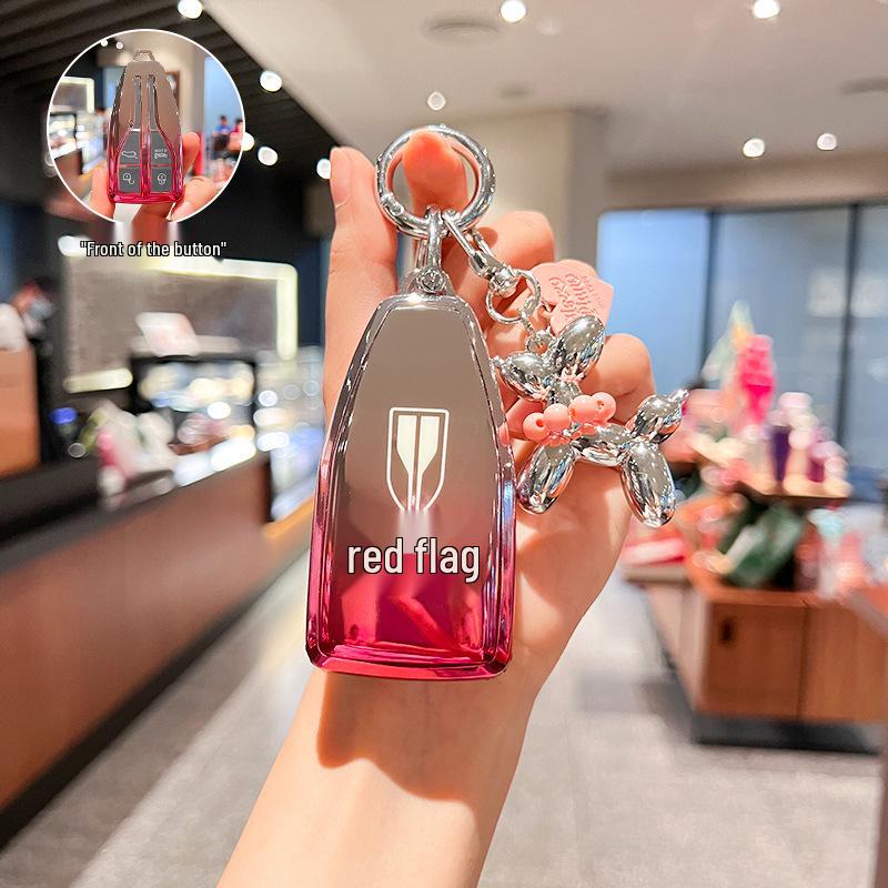 Чехол для ключа Hongqi HS5 2022: Совместим с моделями H9, H5, H7, HS7, HS9 - Роскошный унисекс автомобильный чехол и держатель для ключей