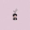 Летний повседневный стиль BTS Мультяшный брелок, Мультяшная фигурка Bangtan Boys Брелок, K-pop ARMY Фанаты Подвеска для сумки(Джин РМ Шуга Чимин Ви Джей-Хоуп Чонгук)