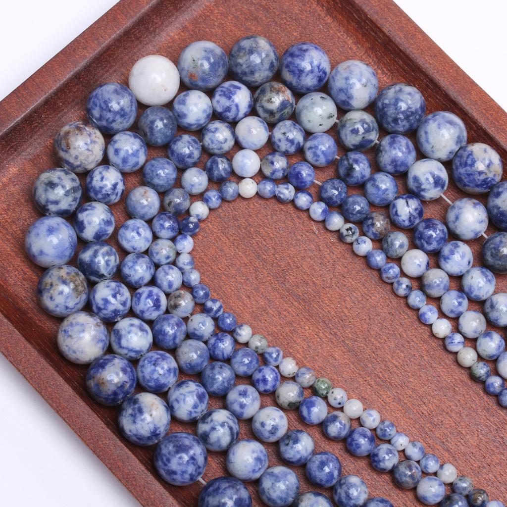 Креативные аксессуары из бисера, модный браслет, ожерелье, аксессуары, круглые бусины из натурального камня, 40-15 шт., ручная работа, сделай сам, 4, 6, 8, 10, 12 мм, для изготовления ювелирных изделий