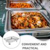Stainless Steel Chafing Dish Food Tray Practical Catering Warming Trays Metal Pot Pans  Dining