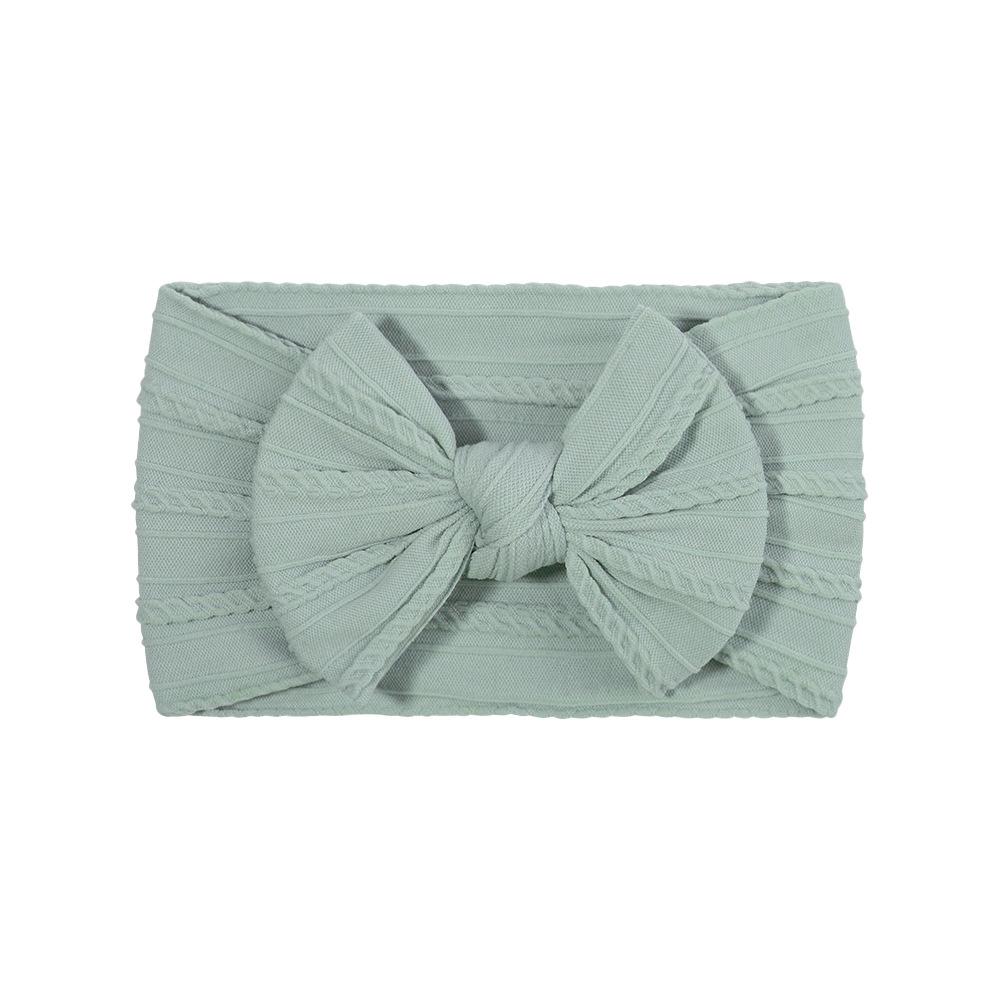 Детская повязка на голову, Эластичная повязка с широким краем и бантом