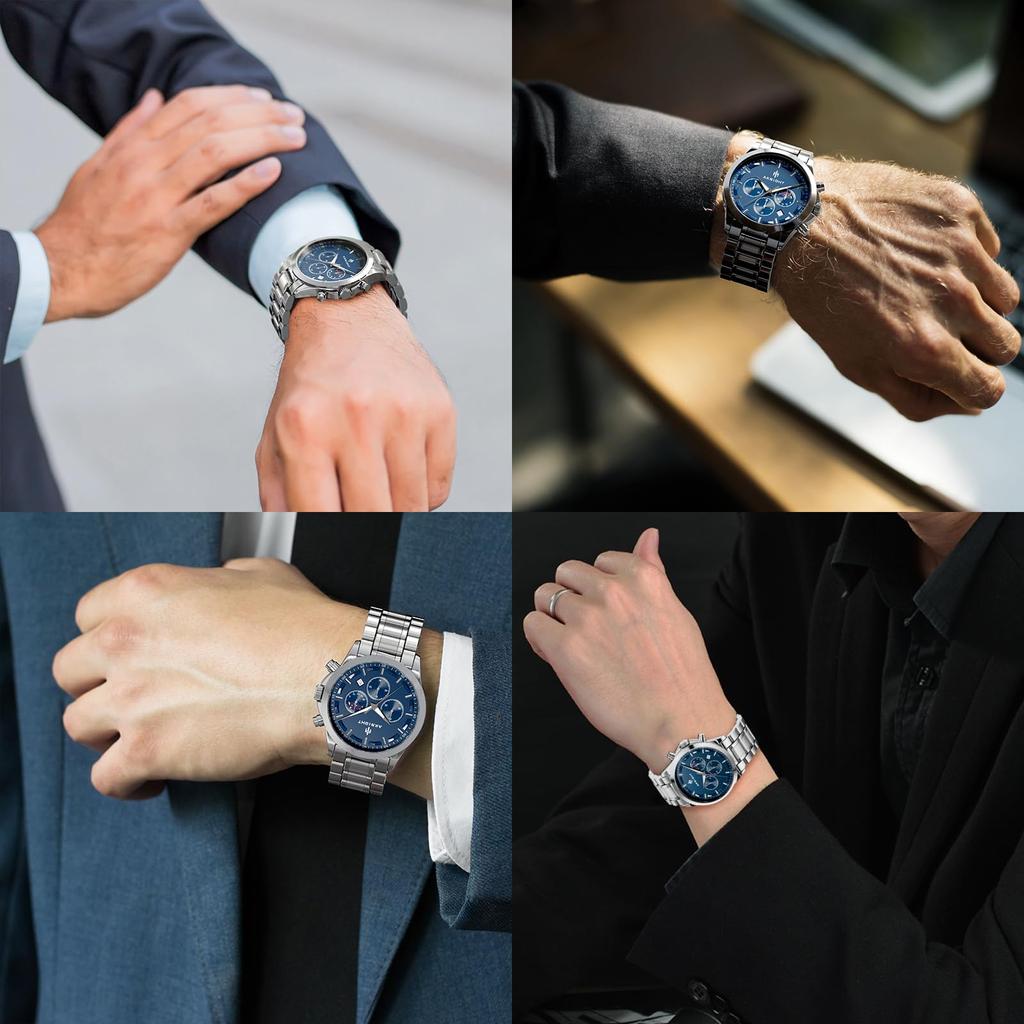 BENYAR AKNIGHT Japanese Stainless Leather Compatible with Business Casual Sports Chronograph Included Men's Watch, Quartz, Steel, Strap, Watches,