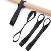 Set of 4 Tie-Down Straps with Soft Loops for Cargo Securing, Packaging, Bicycles, Motorcycles, Anti-Tip, Multi-Purpose Tools, and Transport (Black)