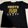NKOTB New Kids on the Block Футболка Унисекс XL Черная Main Event Tour 2015 винтажная Стирка Дышащая Удобная уличная одежда мужская