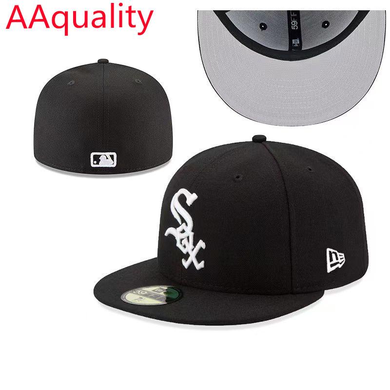 Бейсболка с вышивкой Chicago White Sox MLB с плоским козырьком