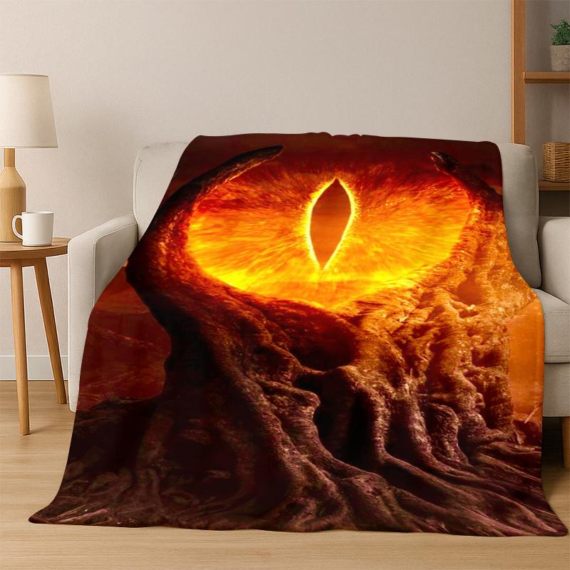 Movie L-Lord of The Rings H-Hobbit Flannel Blanket Soft Warm Blanket Throw Blanket for Bedroom Living Room Bed Picnic Gift Kid