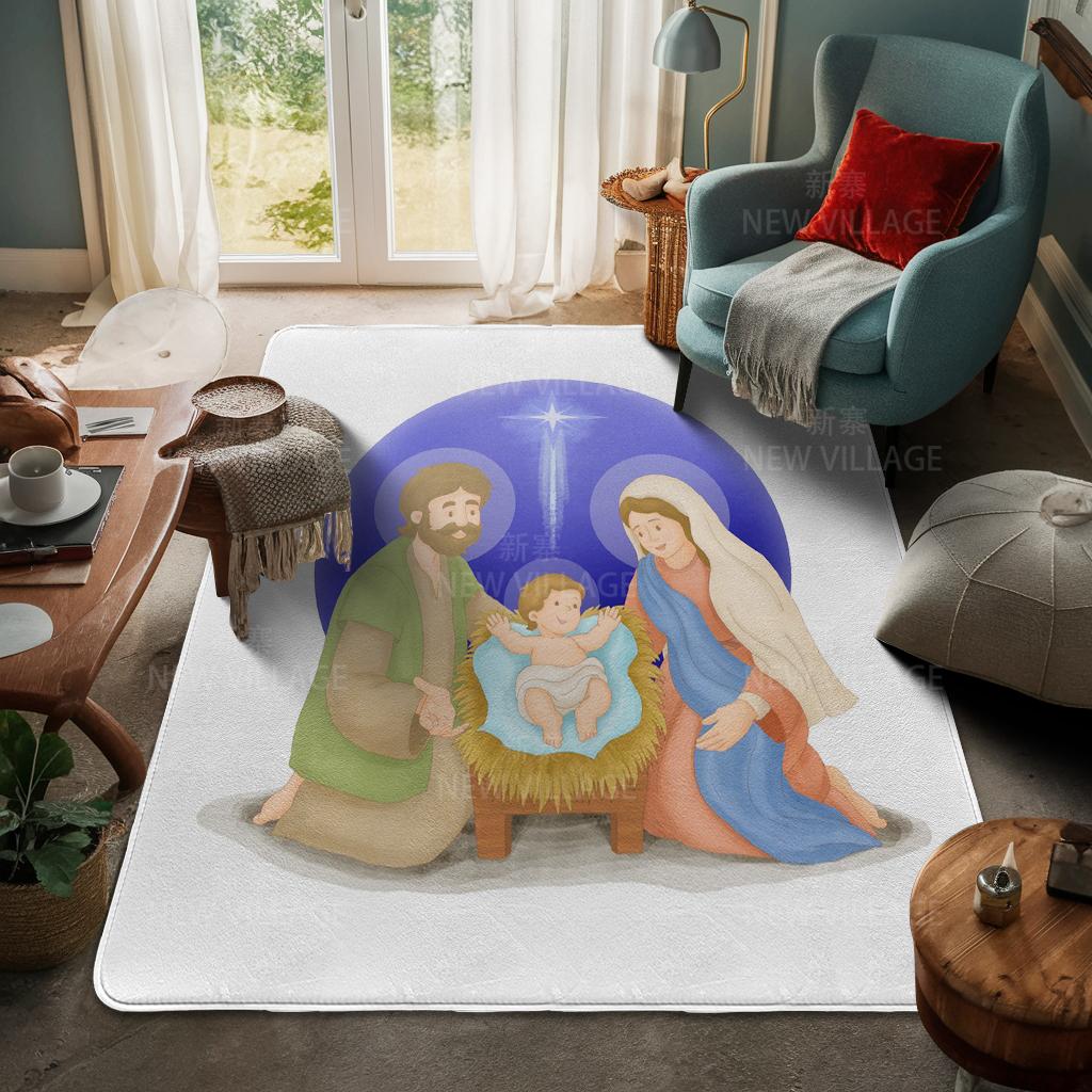 Ковер у входа в дом Домашний коврик у двери Гостиная Ванная Комната Ноги ванная комната Нескользящие коврики с водопоглощением для ванной Счастливого Рождества зима