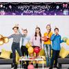 Portable Event Prop Large Happy Birthday Yard Banner Sign, 70 x 15 Inch Festive Party Supplies Outdoor Backdrop Decoration for Boys Girls Black