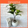 Synthetic Hevea Brasiliensis With Realistic Leaves For Home Decor And Photography Use