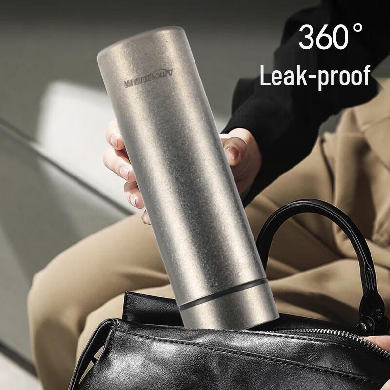 Amos Pure Titanium Insulated Water Bottle