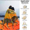 1Pc Colorful Horse Artwork Blanket Soft And Comfortable Casual Warm Camping Travel Christmas Halloween Xmas Gift M924445