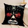 J-Judas P-Priest Cushion Cover Silky Short Plush Double-Sided Printed Pillow Case for Sofa All Seasons Home Decor Gift