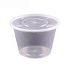 Disposable Round Plastic Food Containers with Lids (50 Sets)