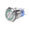19mm 12-24V LED Waterproof Stainless Selflocking Latching Push Button Switch