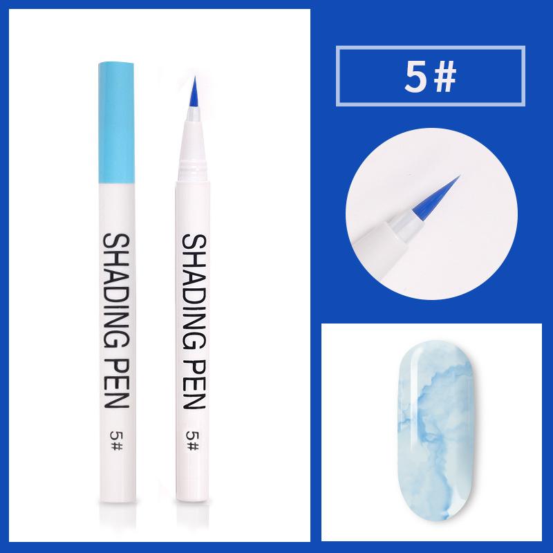 Ручка для дизайна ногтей, цветущий УФ-гель для ногтей, чернильная ручка для рисования, мраморный маникюр, абстрактная кисть для рисования, инструмент «сделай сам» для ногтей