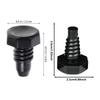 10Pcs Pool Cue Bottom Sleeve Tail Plug Screw Bumper Plug New Billiard Cue Bottom Covers