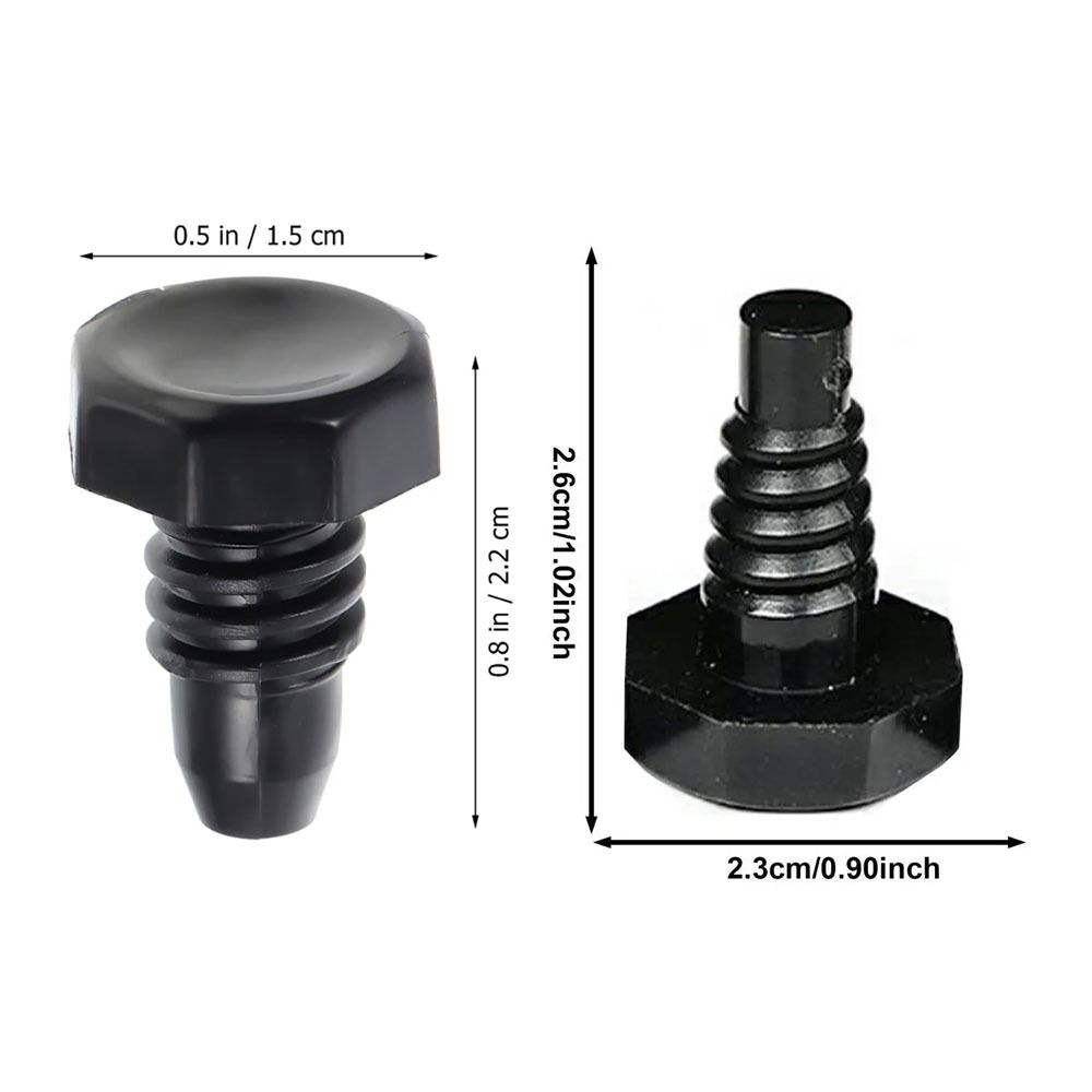 10Pcs Pool Cue Bottom Sleeve Tail Plug Screw Bumper Plug New Billiard Cue Bottom Covers