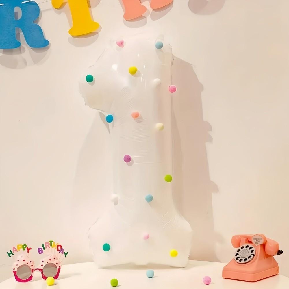 White Number 0-9 Balloons 32 Inch Birthday Party Decorations  Celebrating Birthdays