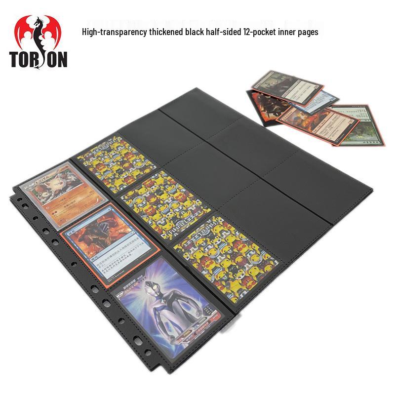 Альбом для карточек Ультрамен с двусторонними страницами, 12 карманами и страницами высокой прозрачности