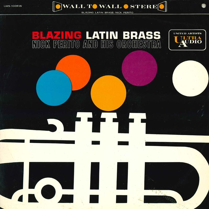 Виниловая пластинка NICK PERITO ORCHESTRA Glittering latin brass UAS1036W COLUMBIA 1963 Япония Obi Латинская б/у