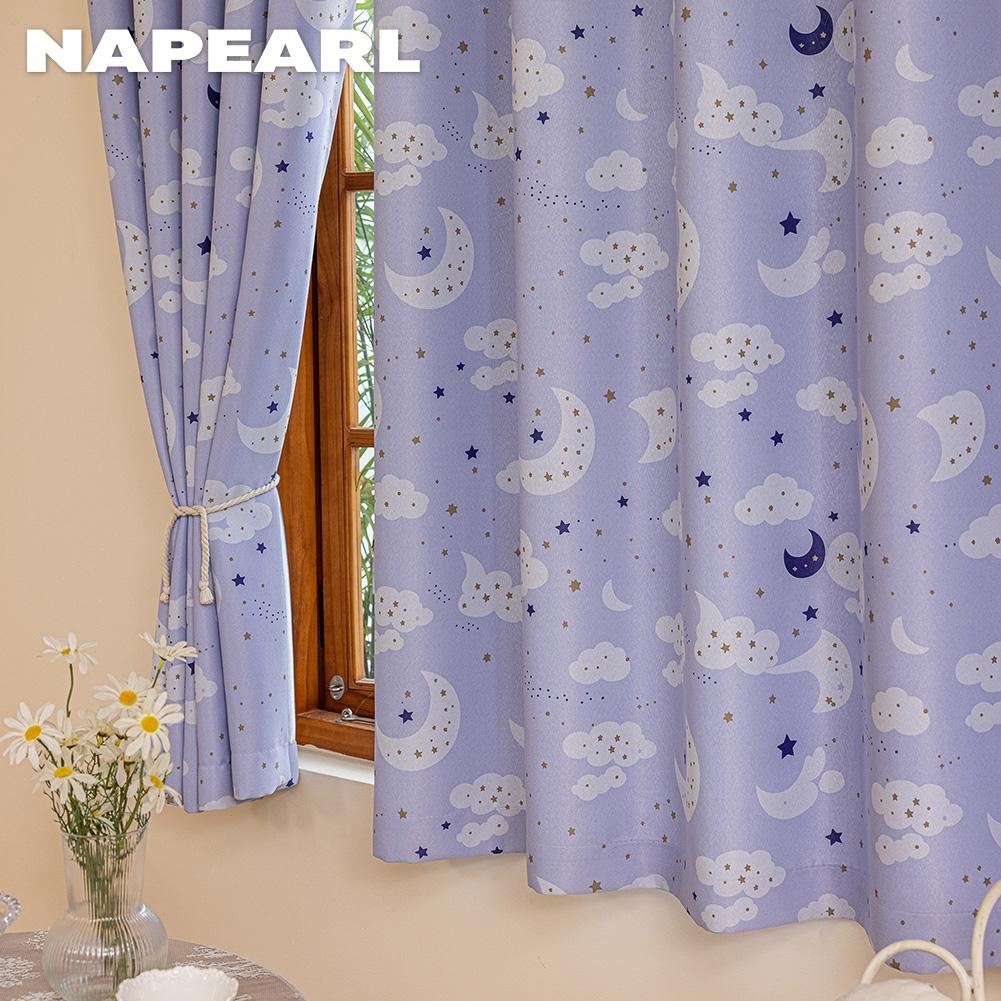 1 шт. NAPEARL 70-80% затемнение принт ночной небо узор короткие шторы для спальни гостиная домашний декор