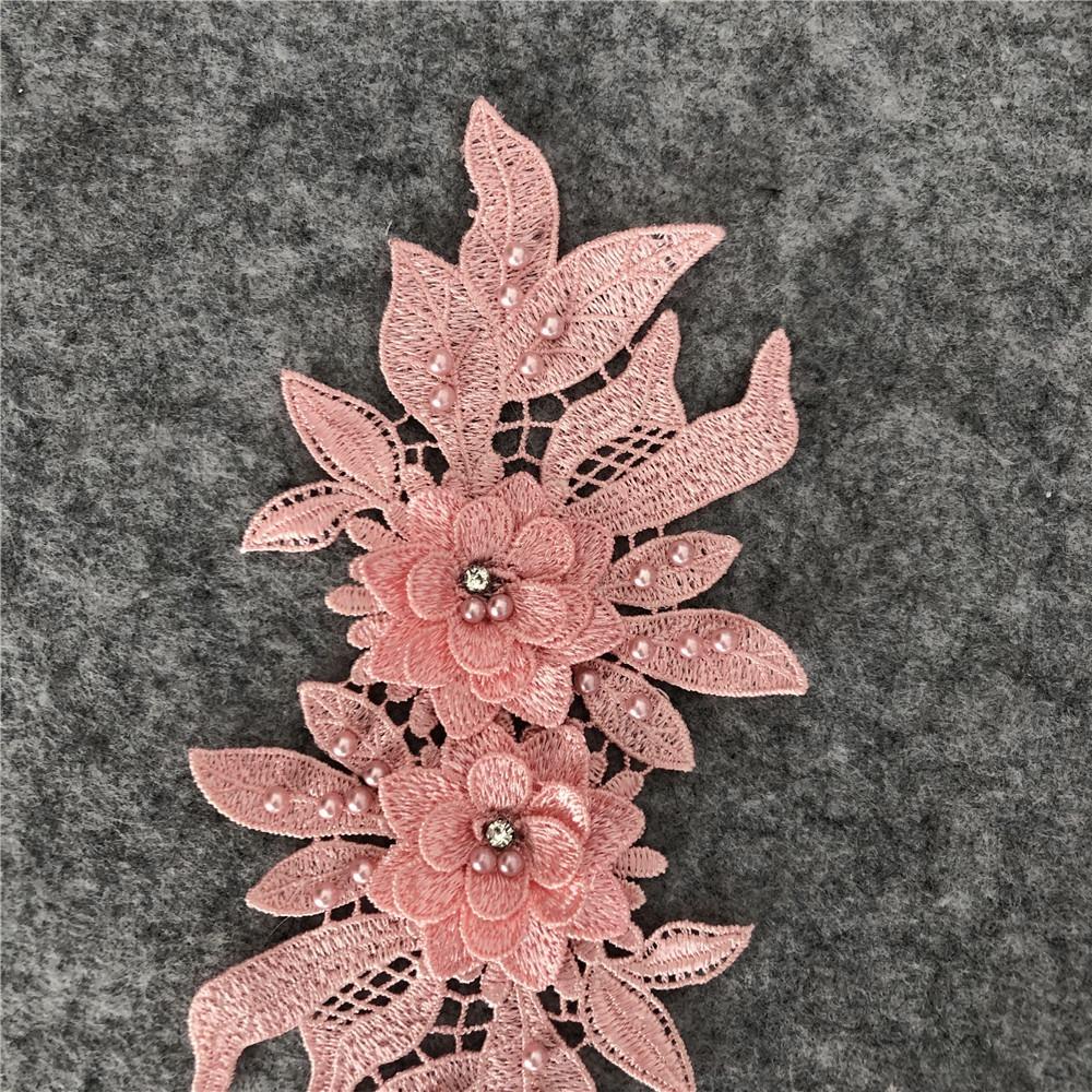 2 шт. аппликация на одежду кружевная ткань аппликация красочная свадебное платье нашивка модная вышивка нашивка