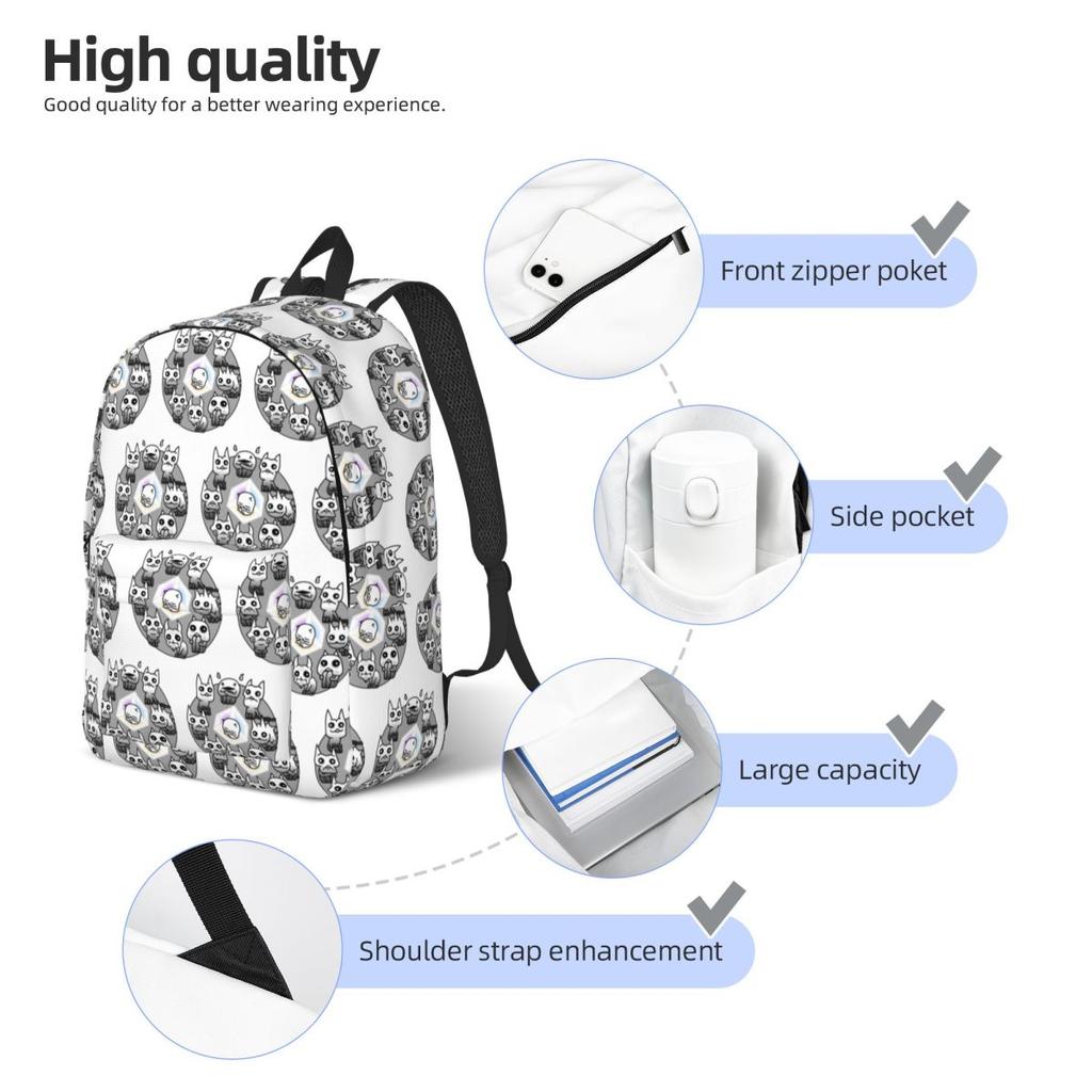 Battle Cats Рюкзак-мешок с рисунком Неколуга Горячая Распродажа Daypack Большой Вместимости Детский Рюкзак для Книг Школьный Рюкзак Наплечные Сумки для Мужчин Женщин