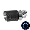 Polished Car Exhaust Pipe Muffle Blue Red LED Glowing Long Lasting Auto Exhaust Tip Muffler Replacement