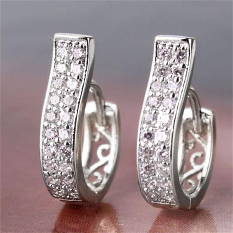 Серьги-кольца Huitan Unique Design, женские, ажурные, нестандартные, золотые, серьги для свадьбы, помолвки, вечеринки, роскошные модные ювелирные изделия