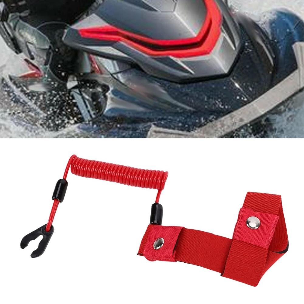 Stretch Design PWC Engine Cutoff Lanyard Red Emergency Shutoff Lanyard Water Sports Riders