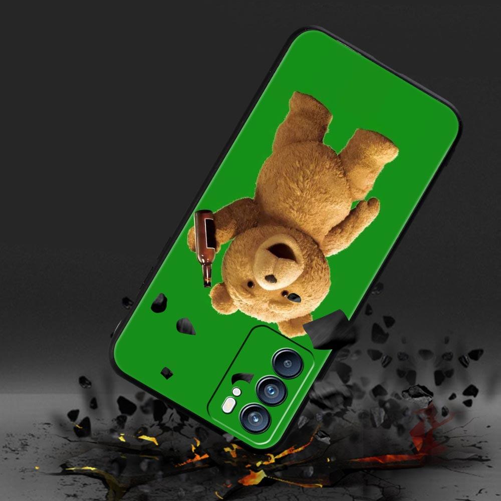Чехол для телефона Cover For Oppo A17 A31 A54 A57 A78 A79 Find X5 X6 Reno 7 8 10 11 12 13 F Pro 5G Мягкий ТПУ корпус Забавный Мишка Тедди Fundas