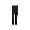 Logo Print Solid Color Straight-Leg Sports Pants Men Bottoms Black IA1769