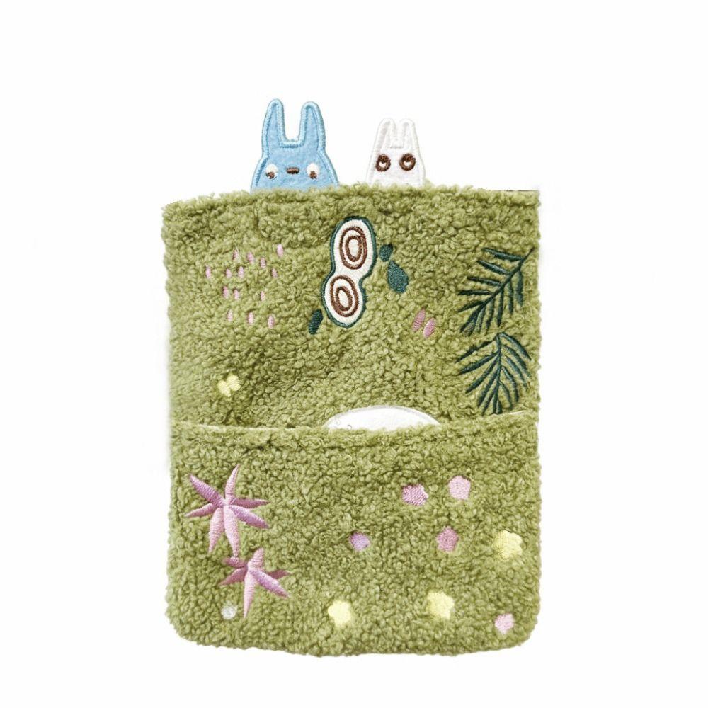 Cute Style Lamb Wool Embroidered Lamb Bag Green Cartoon One-Shoulder Handbag Square Shape Crossbody Phone Bag Park Outings