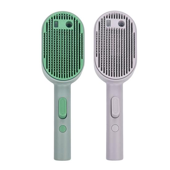 Распыляющая щетка для собак 3 в 1 Самоочищающаяся щетка для кошек Распылитель тумана Антистатическая массажная щетка Перезаряжаемая расческа для ухода за шерстью Длинношерстных Короткошерстных Животных