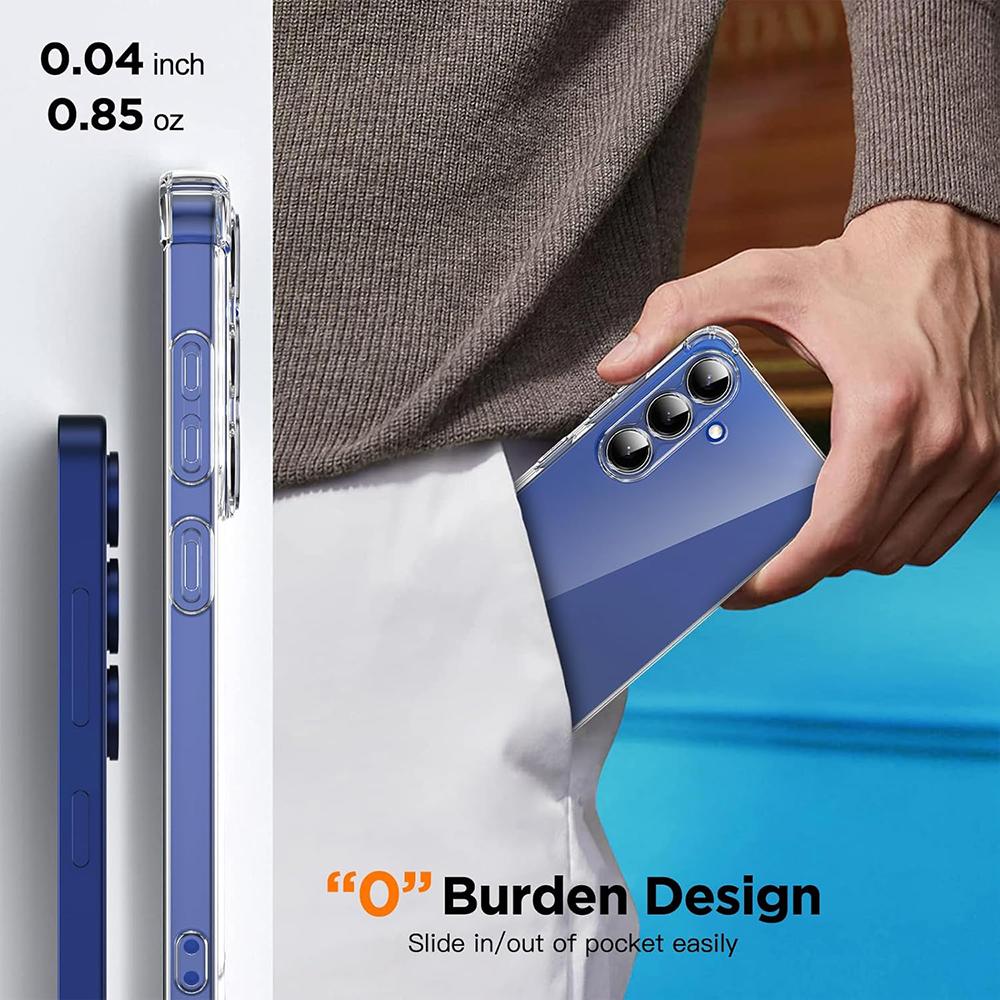 Противоударный силиконовый чехол для Samsung Galaxy S25 Edge S24 S23 S21 FE S22 Ultra Plus 5G прозрачный ультратонкий мягкий чехол S25ultra Shell