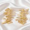 European and American Style Jewelry, Geometric Fashionable Shape Earrings, Versatile, Luxury Earrings for Women