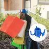 5Pcs Adjustable Beach Umbrella Hook Hanger for 4-prongs Plastic Towels Hats Sunglasses