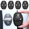 XOWS7 4PCS Skoda Car Door Lock Buckle Protective Cover, Silicone Anti-Collision Noise Reduction Cover, For Octavia 3 Fabia Accessories