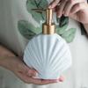 Nordic Style Press Soap Dispenser Shell Shape Liquid Soap Bottle  for Home