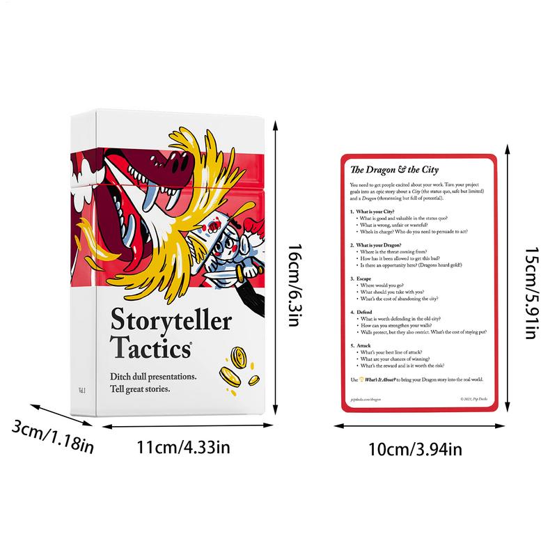 Storyteller Tactics Card Deck Card Games Persuasion Cards Creative Storytelling Cards 54 Cards Team Tactics Business Tool