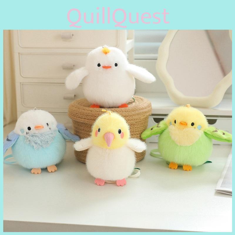 Crow Kingfisher Parrot Cute Bird Plush Toy Magnet Shoulder Play Home Decor Doll