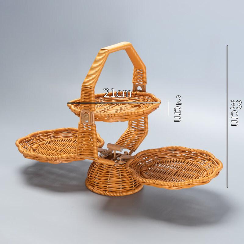 Многослозная плетеная корзина из искусственного ротанга LeYongTu