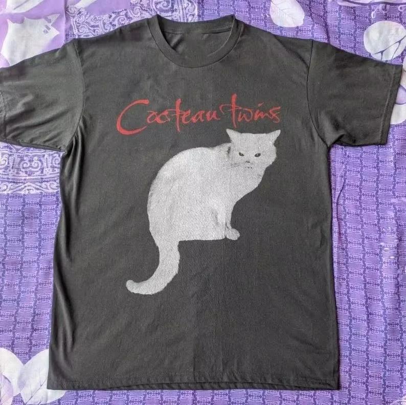 2026 Summer Cocteau Twins Shirt Cocteau Twins Band White Unisex Tshirt Unisex Unisex Short Sleeve Crew Neck Cotton Tee