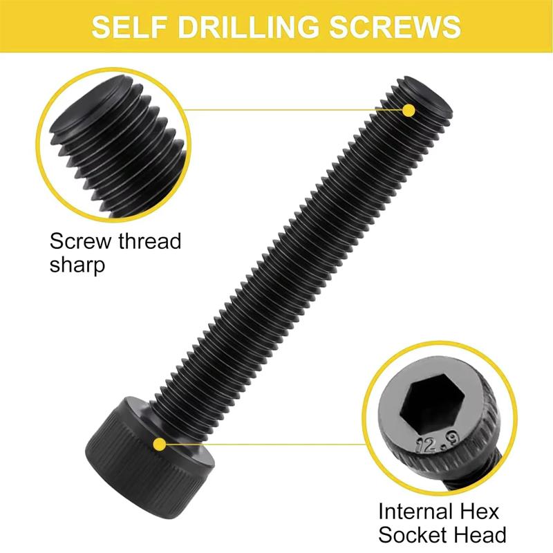 Комплект из 420 шайб с чашеобразной головкой и гаек, шестигранный ключ, M2x (4/6/8/10/14/16/18/20) мм