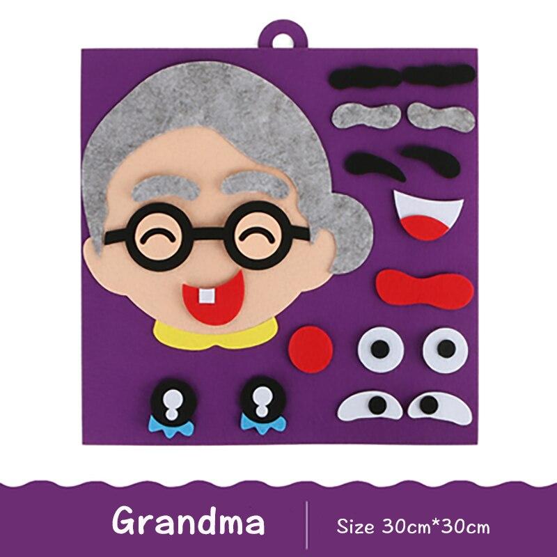 Diy Emotion Change Puzzle Toys Creative Facial Expression Kids Learning Educational Toys For Children Funny Set Fun Gift