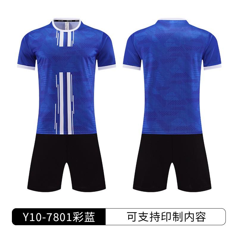 Kids Youth Soccer Jersey Set Short Sleeve Training Uniform Breathable Quick Dry Sportswear Boys Girls School Team Practice
