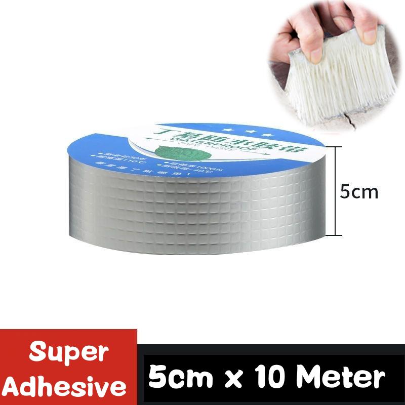 Водонепроницаемая лента, устойчивая к высоким температурам, алюминиевая фольга, утолщенная бутиловая лента, настенная лента для бассейна, крыши, трещина, ремонт воздуховодов, герметичная самоклеящаяся лента