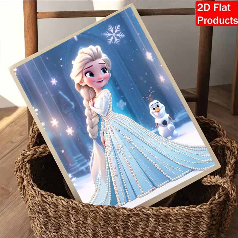 Disney Жемчужная Живопись Эльза Сделай Сам Жемчужная Живопись Каменное Искусство Жемчужная Точечная Живопись Картины Поделки Подарки для Взрослых Новичков Декор Дома