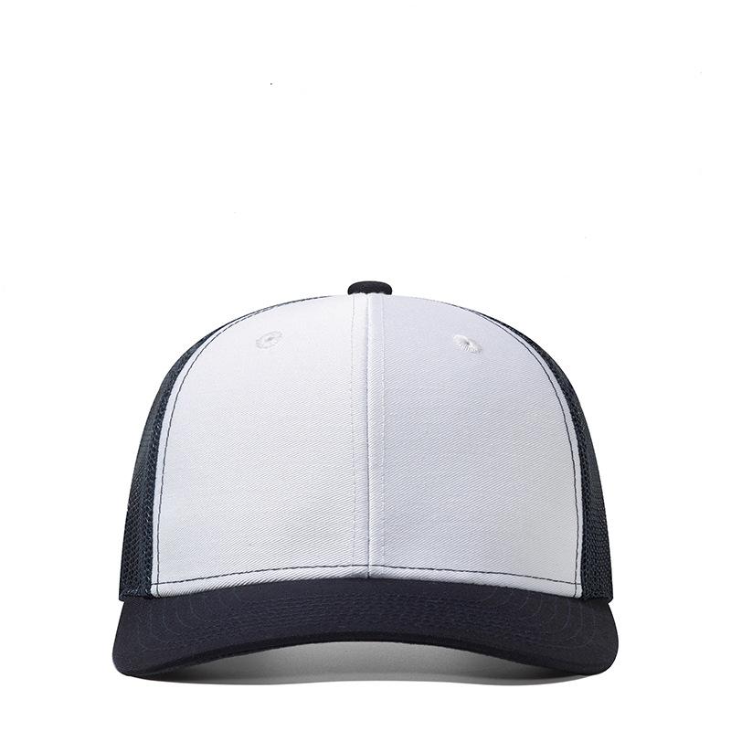 Cross-Border New Style Slightly Curved Brim Richardson 112 Trucker Hat Outdoor Breathable Mesh Adjustable 6-Panel Solid Color