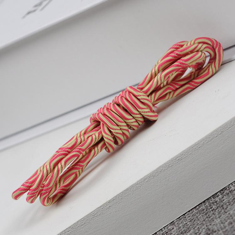 3 мм 5 ярдов Эластичная веревка Цветная круглая резинка Для одежды Шнурок для обуви Рюкзак Эластичные витые шнуры Швейные аксессуары для одежды